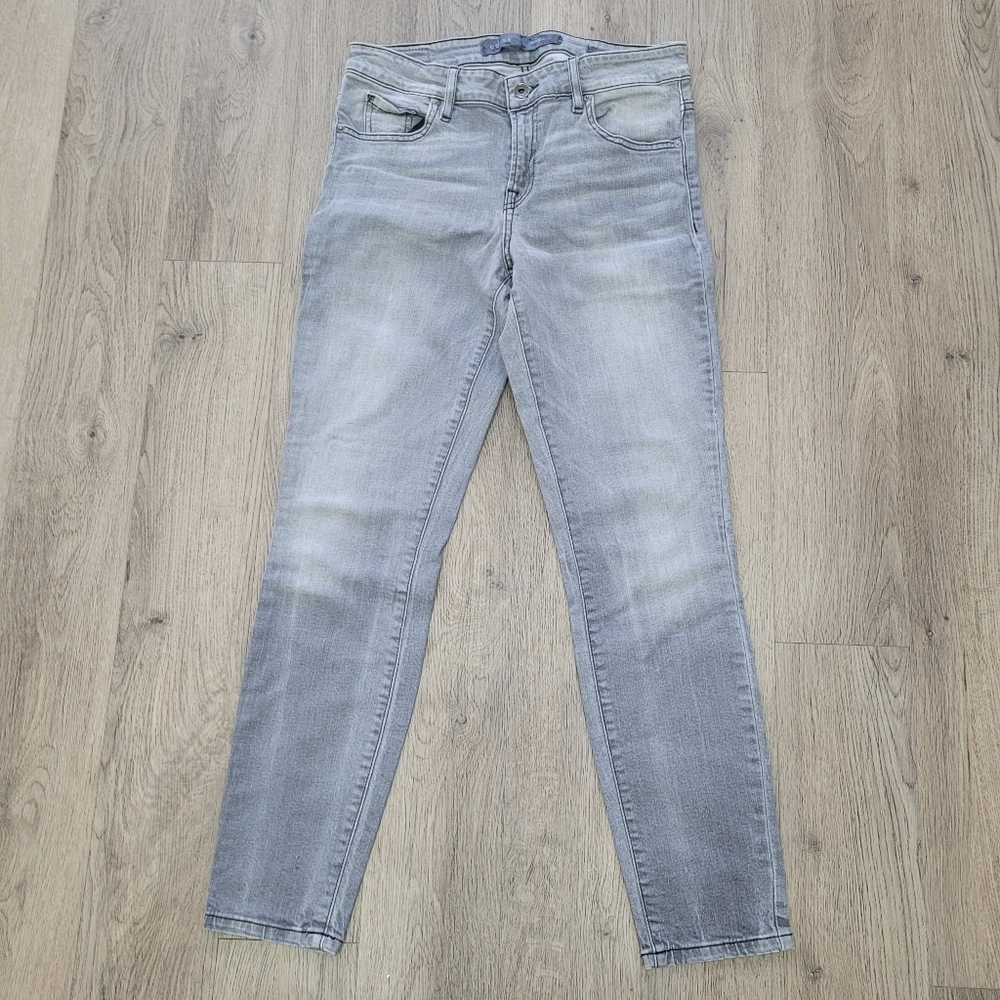 Guess Grey Denim Jeans Power Curvy Mid Size: 30
